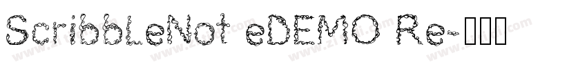 ScribbleNot eDEMO Re字体转换